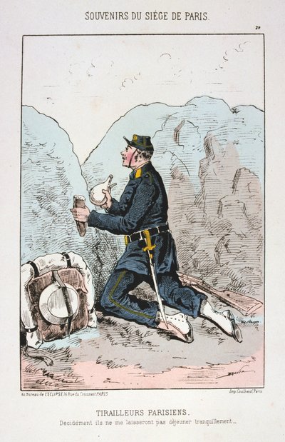 Parisli Tirailleurs, Paris Kuşatması, 1870-1871 by Unbekannt