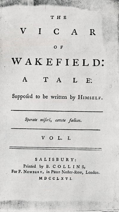 Wakefield Papazının Başlık Sayfası, 1766 by Unbekannt