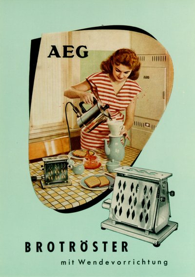 Tost makinası. AEG reklamcılığı by Unbekannt