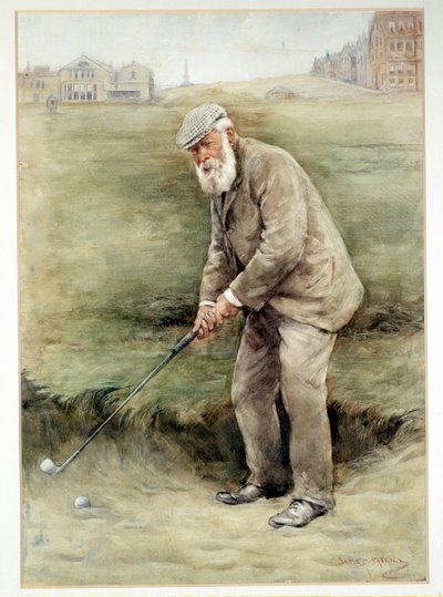 Tom Morris kıdemli, İngiliz golfçü, portre, c1910 by Unbekannt