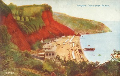 Torquay, Oddicombe Plajı, 19. yüzyılın sonları ve 20. yüzyılın başlarında. by Unbekannt