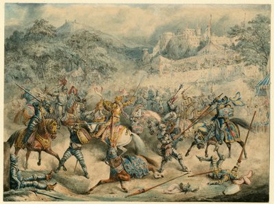 Atlı şövalyeler turnuvası, 1840 by Unbekannt