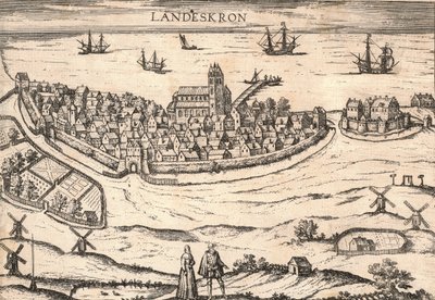 Landskrona Kasabası, İsveç, 1580