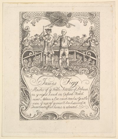 James Figg için ticaret kartı, 1790