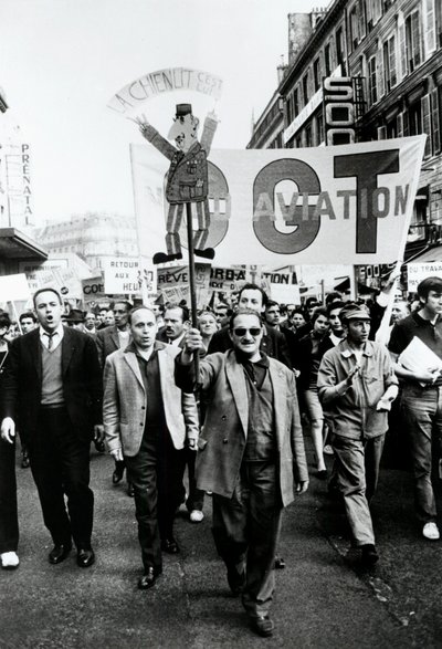 Sendika yürüyüşü, Paris, 1968. by Unbekannt