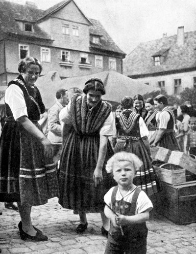 Geleneksel kostüm, Güney Almanya, 1936 by Unbekannt