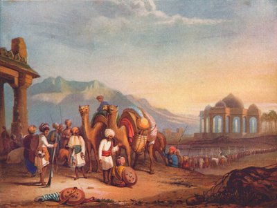 Antik Kattywar Eyaletinde Eskortlu Gezginler, 1908 by Unbekannt