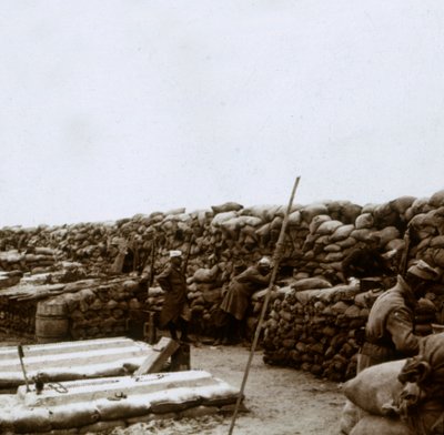 Mamelon Vert'teki Siperler, Nieuwpoort, Flanders, Belçika, c1914-c1918 by Unbekannt