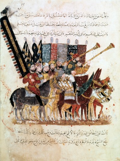 Dini bir törende atlı birliği, c1240 by Unbekannt