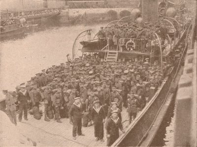 Bir Kanal nakliyesindeki birlikler, c1915 1928 by Unbekannt