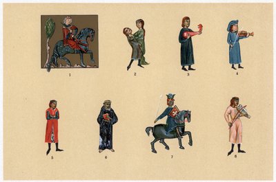 Troubadours, c13.-14. yüzyıl by Unbekannt