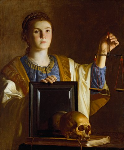 Dünyanın Kibirlerine Bir Ayna Sunan Gerçek, c1620-1630 by Unbekannt