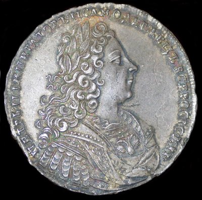Rusya Çarı II. Peter. 1728, 1728 gümüş ruble by Unbekannt