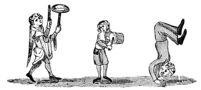 Müzisyenlerle yuvarlanmak, 14. yüzyıl, 1833 by Unbekannt