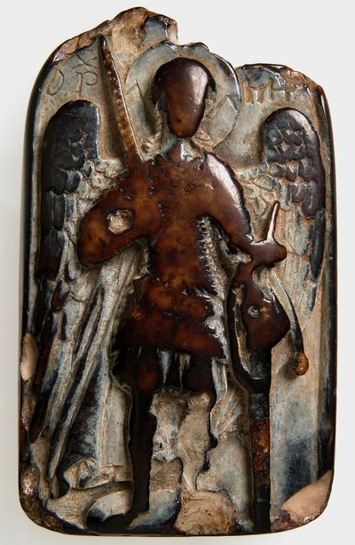Aslan İninde Başmelek Mikail ve Daniel ile İki Taraflı Kolye, Bizans, 1200 veya üstü. by Unbekannt