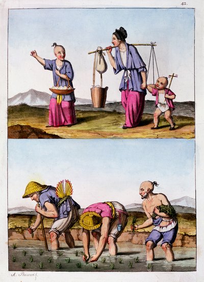 İki Çin sahnesi, c1830 by Unbekannt