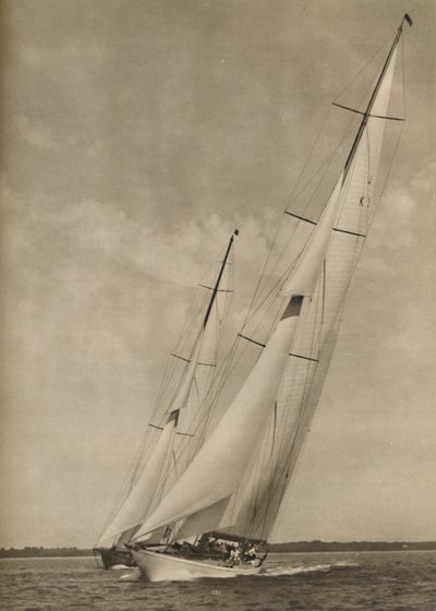 Heyecan verici bir yarışmada İki Ünlü Yat, 1936 by Unbekannt
