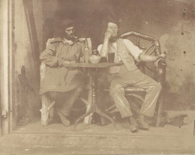 Bir Masada Oturan İki Adam, 1850