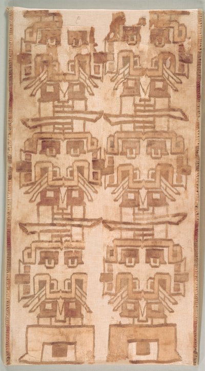 Dişli Başlı İki Tekstil Parçası, MÖ 500-200. by Unbekannt