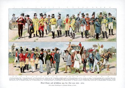 1800-1870, 1900 arası postacı türleri by Unbekannt