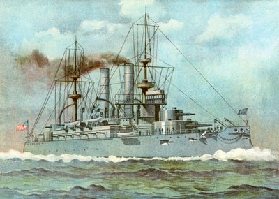 USS Kearsarge, Amerikan savaş gemisi, 1898 by Unbekannt