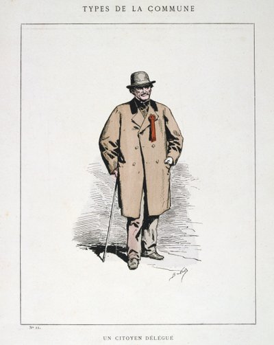Bir Yurttaş Delegesi, Paris Komünü, 1871. by Unbekannt