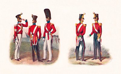 86. Regt., 1842 ve Regt., 1848, 1904 üniformaları by Unbekannt