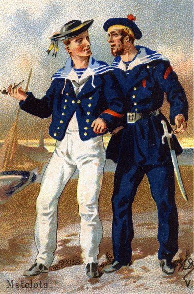 V: Denizciler. "Askeri Alfabe" gravürü. Illustrator