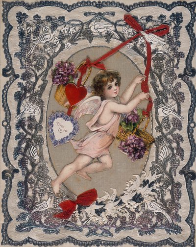 Sevgililer günü kartı, 19. yüzyıl by Unbekannt
