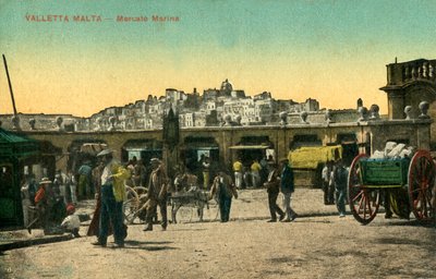 Valletta Malta - Mercato Marina, c1918-c 1939. by Unbekannt