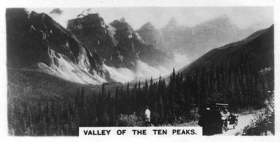 On Peaks Vadisi, Banff Ulusal Parkı, Alberta, Kanada, c1920