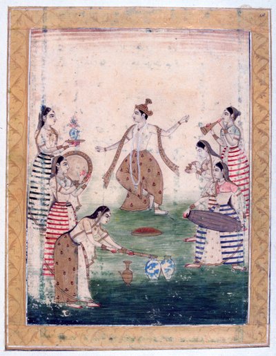 Vasanta Ragini, Ragamala Albümü, Rajasthan Okulu, 19. Yüzyıl by Unbekannt