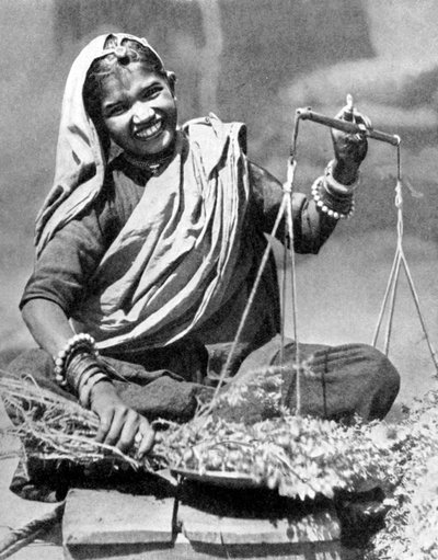 Sebze satıcısı, Jaipur, Hindistan, 1936 by Unbekannt