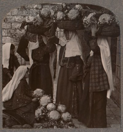 Sebze satıcıları, Kudüs, c1900 by Unbekannt