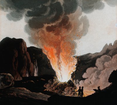 Vezüv patlaması, İtalya, c1815 by Unbekannt