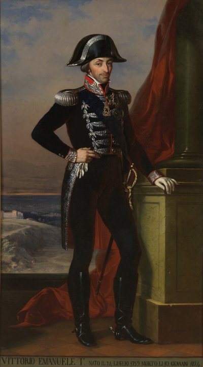 Sardunyalı Victor Emmanuel I 1759-1824 by Unbekannt