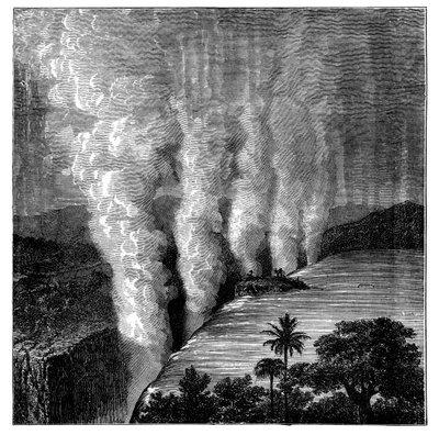 Zambezi Nehri üzerindeki Victoria Şelaleleri, Afrika, c1890 by Unbekannt