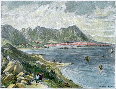 Victoria, Hong Kong, Çin anakarasından, c1890 by Unbekannt