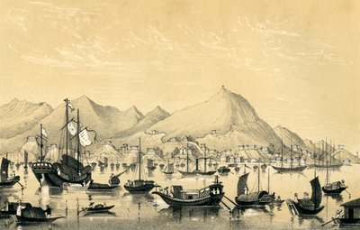Victoria Kasabası, Hong Kong Adası, 1847 by Unbekannt