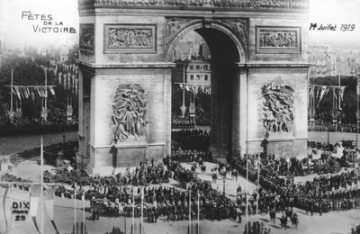 Zafer geçit töreni, Paris, 14 Temmuz 1919 by Unbekannt