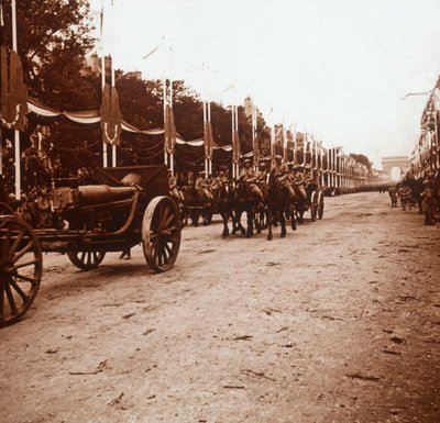 Zafer geçit töreni, Paris, Fransa, c1918-c1919 by Unbekannt