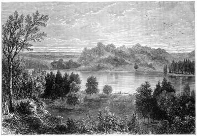 Yukarı Mississippi vadisinde görünüm, 1877 by Unbekannt