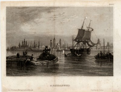 Arkhangelsk manzarası, 1833 by Unbekannt
