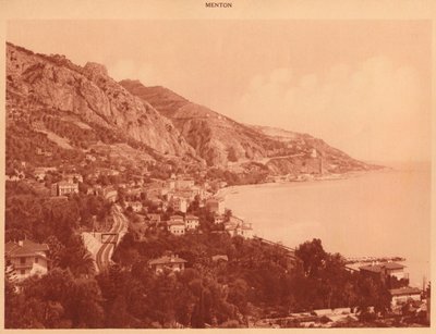Garavan ve İtalyan Sınırının Görünümü, Menton, 1930. by Unbekannt