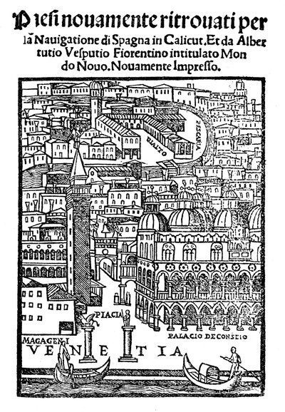 Venedik Görünümü, Gravür, 1521 by Unbekannt
