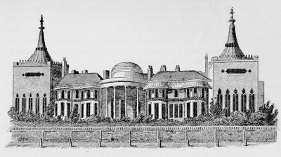 Wrights Dolaşan Kütüphanesinden alınan Pavyonun görünümü, Mayıs 1818, 1939 by Unbekannt