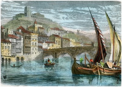 Verona şehrinin görünümü, İtalya, c1880 by Unbekannt