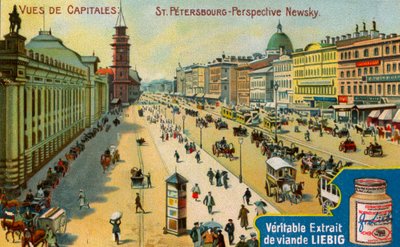 Başkentlerin Görünümleri: Nevsky Prospect, St Petersburg, c1900 by Unbekannt
