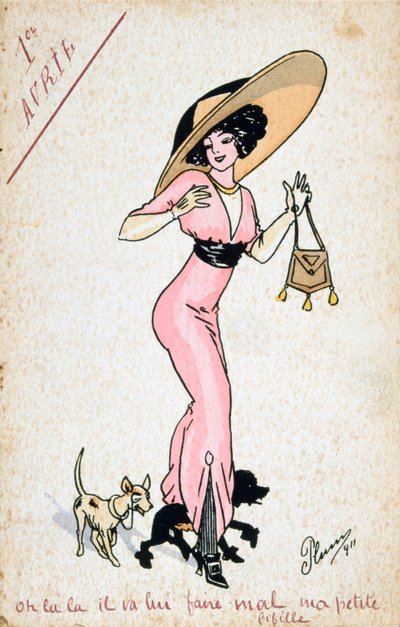 Vintage Fransız kartpostal, 20. yüzyıl by Unbekannt