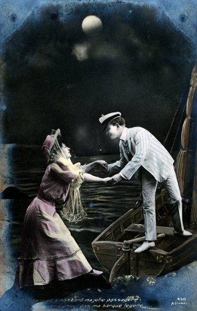 Eski Fransız kartpostal, c1900 by Unbekannt